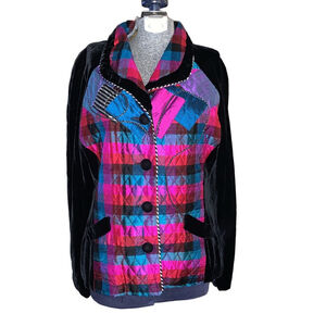 Women's Canvasbacks Jacket Size S Black Multi-color
